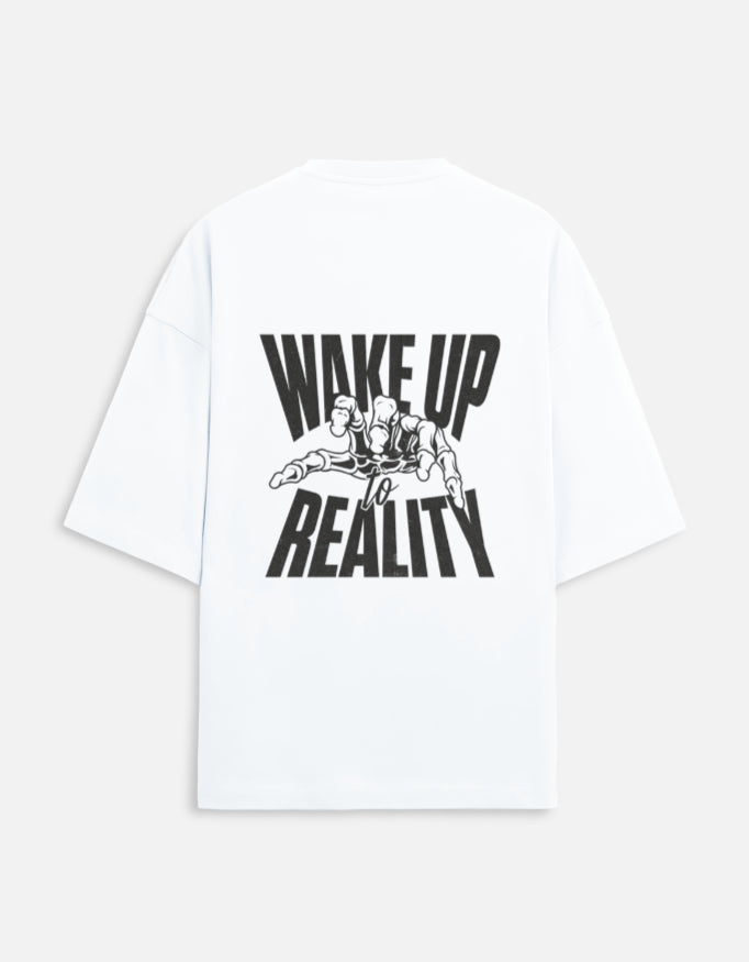Wake Up to Reality Premium Oversized Streetwear T-Shirt