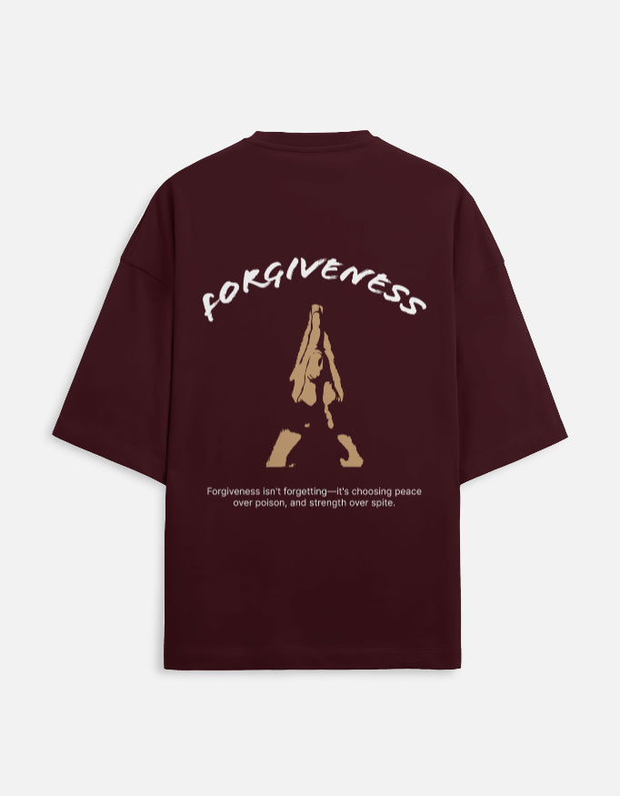 Forgiveness Quote Premium Oversized T- shirt