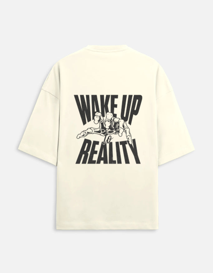 Wake Up to Reality Premium Oversized Streetwear T-Shirt